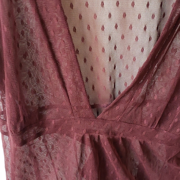 New York and Company Tie Back Sheer baby doll Top NY&CO - Picture 4 of 9